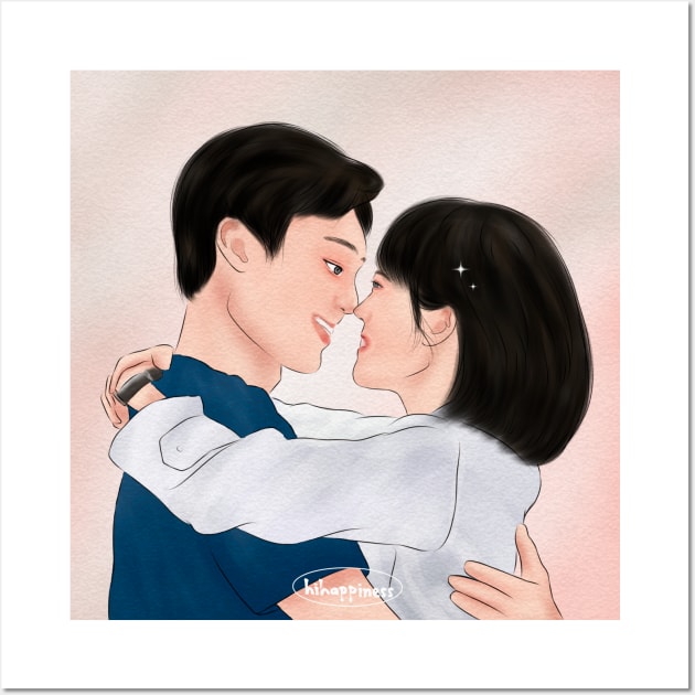 Dimple Couple Dr. Romantic Wall Art by hiihappiness